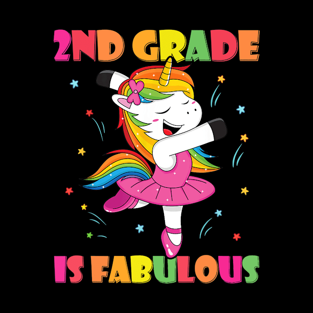 2nd Grade Is Fabulous Unicorn Back To School Gifts by Wolfek246