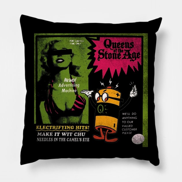 PArt I QOTSA POster Pillow by Sunny16 Podcast