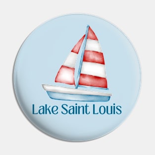 Lake Saint Louis Sailboat Pin