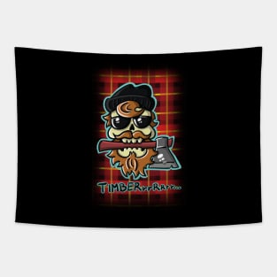 Lumbersexsual Skull Tapestry