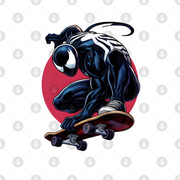 Unleash the Edge: Captivating Anti-Hero Skateboard Art Prints for a Modern and Rebellious Ride! by insaneLEDP