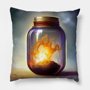 The source of power in a jar Pillow