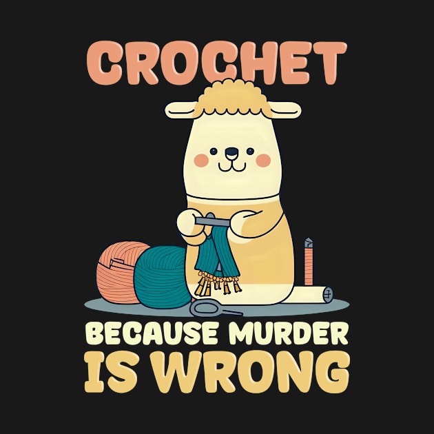 Crocheting Shirt | Sheep Crocheting by Gawkclothing