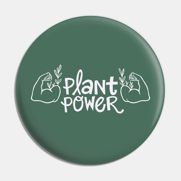 Plant Power Pin by IllustratedActivist