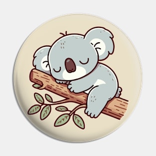 cute koala sleeping up a tree Pin