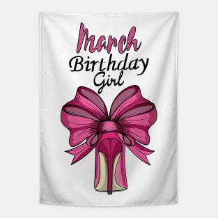 March Birthday Girl Tapestry