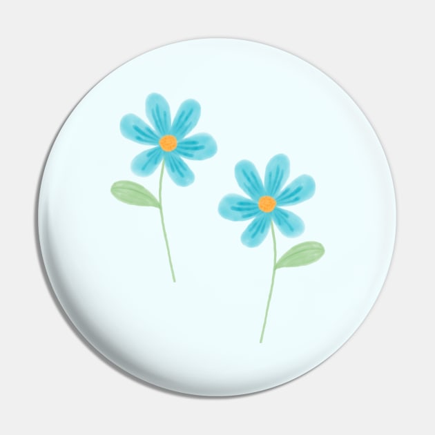 Pastel Blue Flowers Pin by Trippycollage