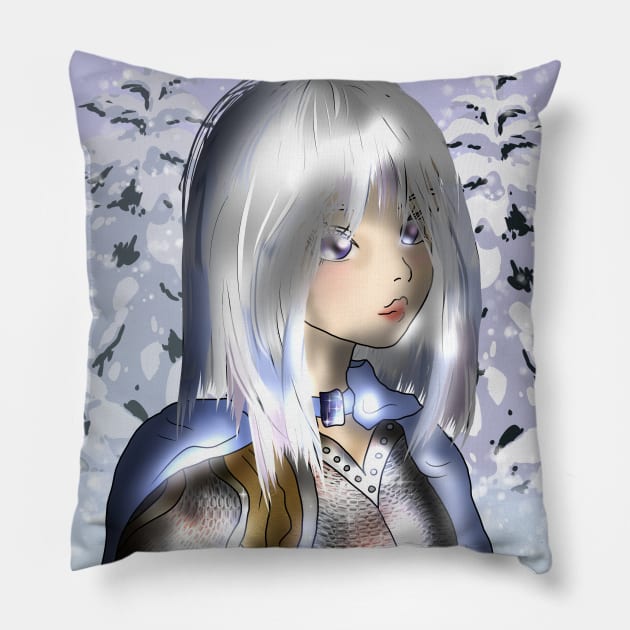 winter dnd elf Pillow by cuisinecat