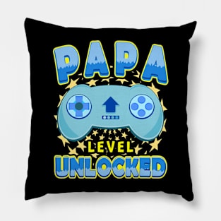 New Papa Level Unlocked Dad Grandpa To Be Pillow