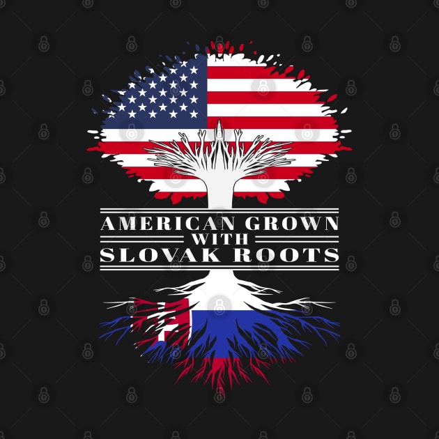 American Grown With Slovak Roots Us Slovakia Flag Tree by BramCrye