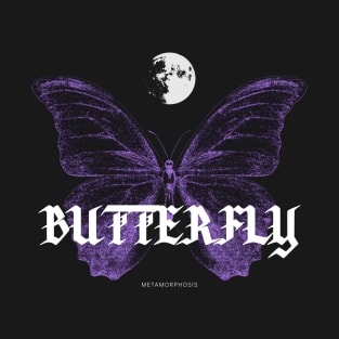 Butterfly | Metamorphosis | Aesthetic | Purple T-Shirt