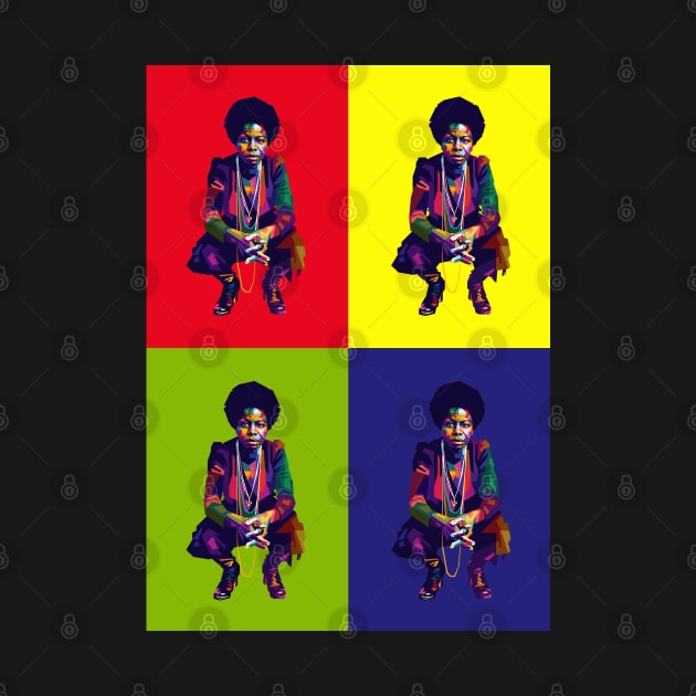 Nina Simone Pop art by RJWLTG