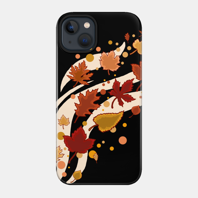 Autumn breeze - Autumn Leaves - Phone Case