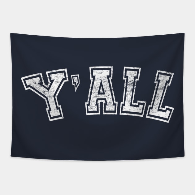 Vintage Yall Athletic University School College Southern Tapestry by Sassee Designs