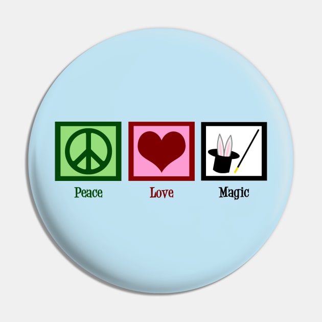 Peace Love Magic Pin by epiclovedesigns