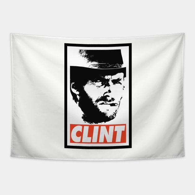 CLINT Tapestry by Nerd_art