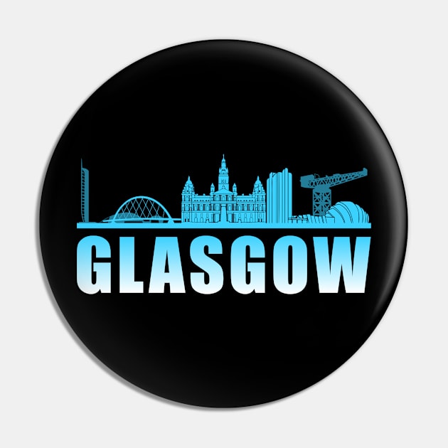 Glasgow Pin by T-Shirt.CONCEPTS