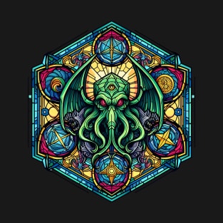 Cthulhu's Stained Glass Portal T-Shirt