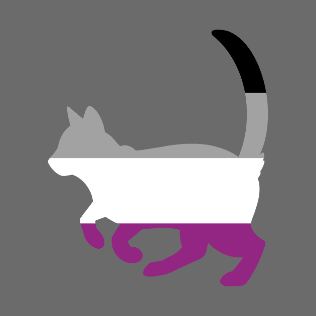 Pride Animals- Asexual Cat by HeckHound