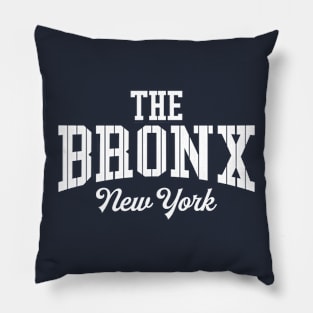 New York 'The Bronx' Pinstripe Baseball Script Fan T-Shirt Pillow