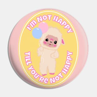 I’m Not Happy Pin