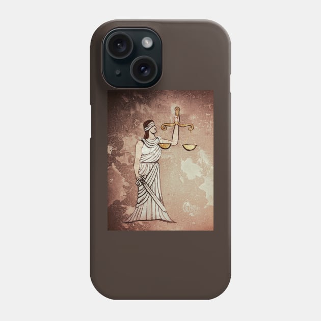 Lady Justice Phone Case by Matt Starr Fine Art