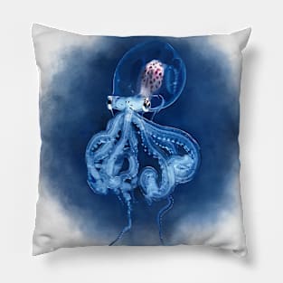 Cephalopod (blue version) Pillow