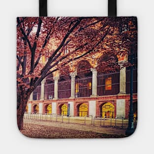 Autumn Leaves Trees Nature City Architecture Italy Tote