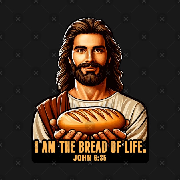 John 6:35 I Am The Bread Of Life by Plushism