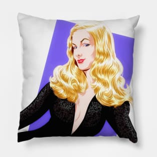 Veronica Lake - An illustration by Paul Cemmick Pillow