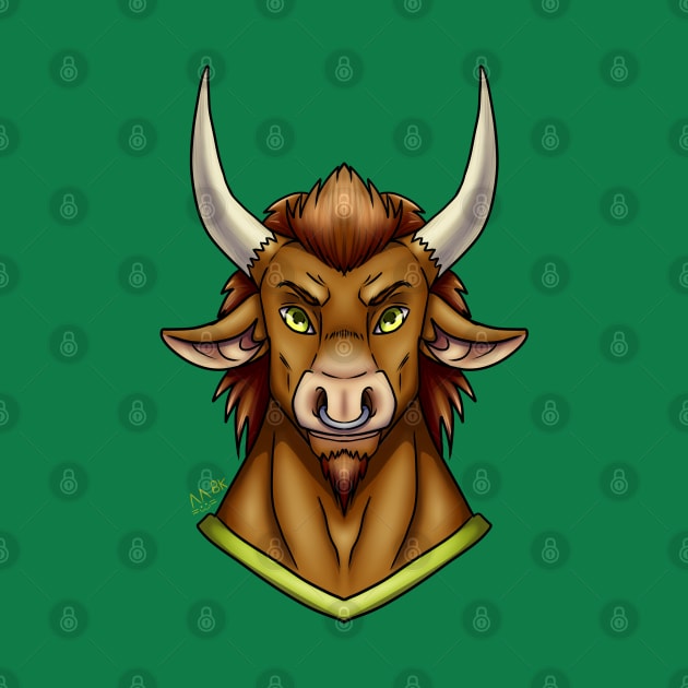 Minotaur Head by Bluekittie