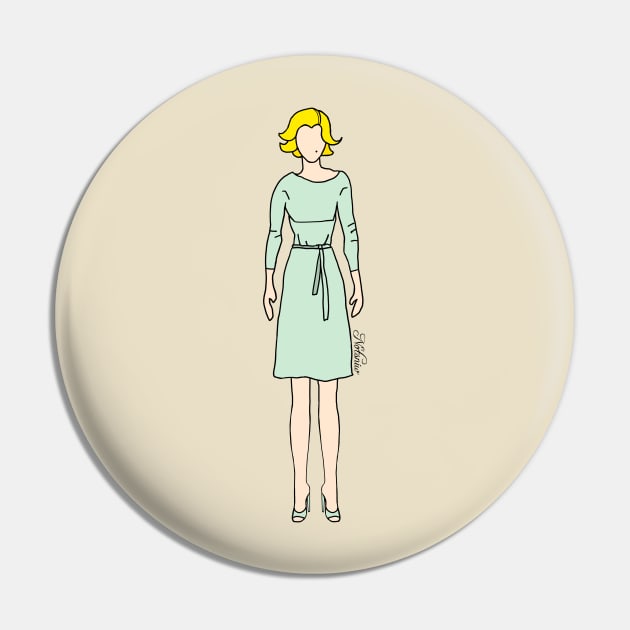 Her favorite Green Dress Pin by notsniwart