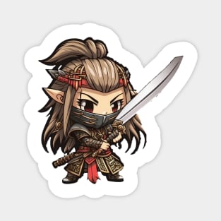 Anime Samurai Elf Chibi 2 Magnet