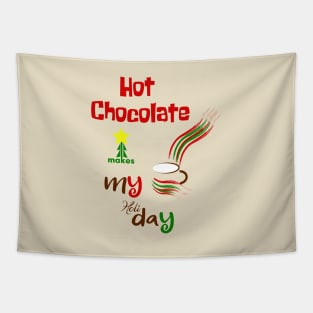 hot chocolate makes my holiday Tapestry