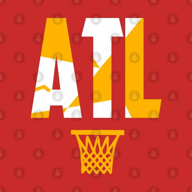 Retro Atlanta Basketball ATL by funandgames