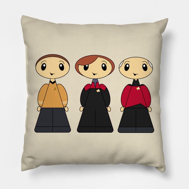 Comicones #48 - Three Captains Pillow by Official Comicones