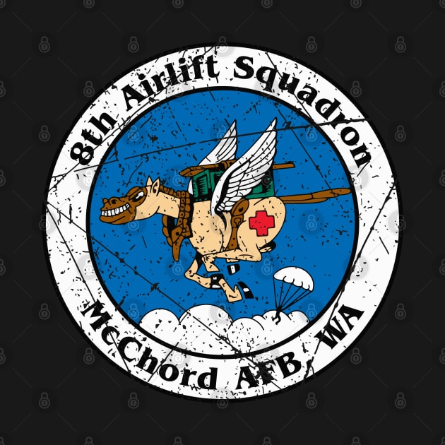 8th Airlift Squadron Vintage Insignia by Mandra