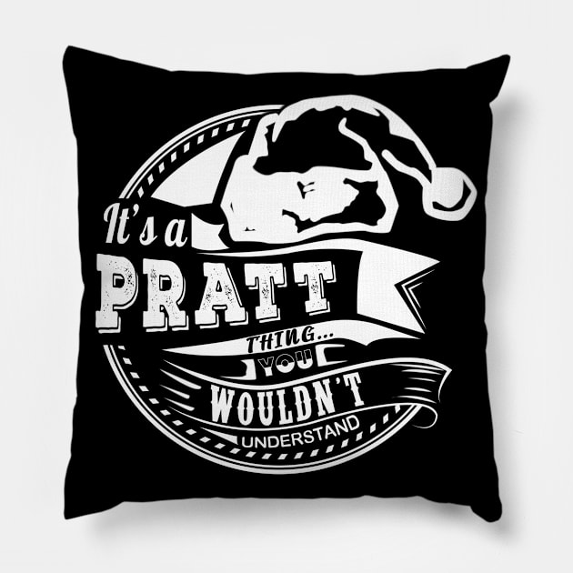 It's a Pratt thing - Hat Xmas Personalized Name Gift Pillow by Cave Store