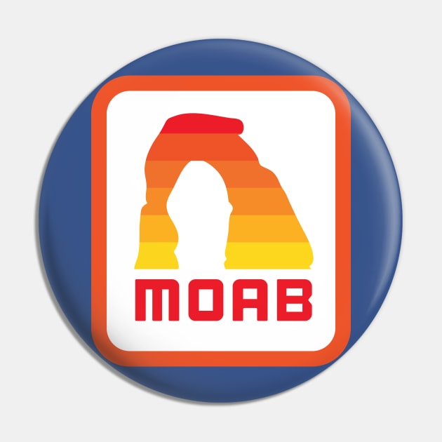 Moab Utah Retro Pin by PodDesignShop