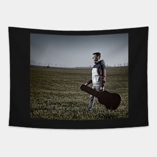 Teenage guitarist outdoor Tapestry