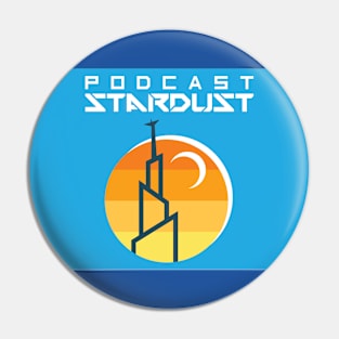 Podcast Stardust Beachy Logo Pin