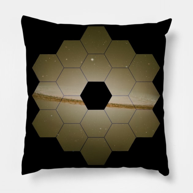 James Webb Telescope Pillow by Scrap Heap Shop