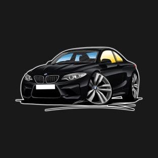 BMW M2 (F87) Black Caricature Car Art T-Shirt