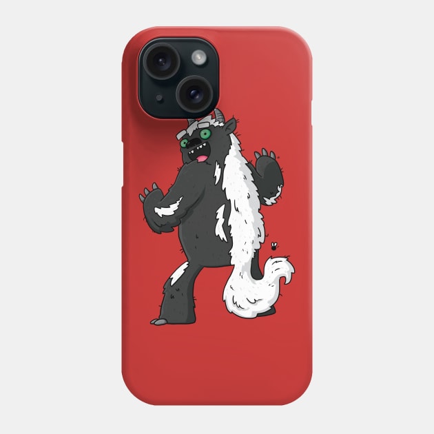 Stinky Skunk Monster Phone Case by striffle