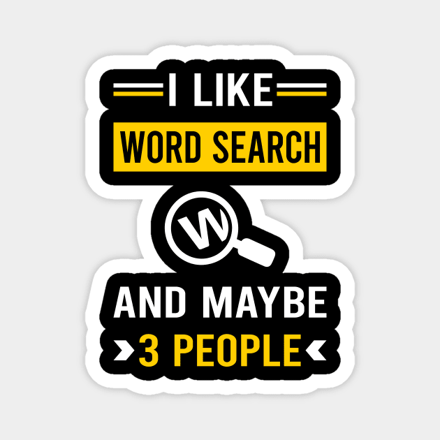 3 People Word Search Magnet by Good Day