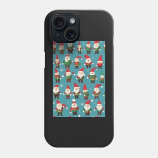 Christmas Seamless Pattern, Christmas Gnomes #11 Phone Case