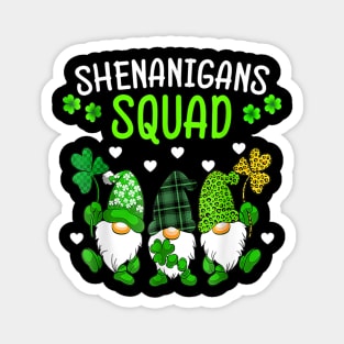 Gnome Irish Proud Shenanigans Squad Happy St Patrick's Day Magnet