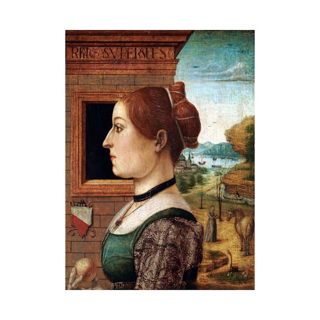 Maestro delle Storie del Pane Portrait of a Woman, possibly Ginevra d'Antonio Lupari Gozzadini by pdpress