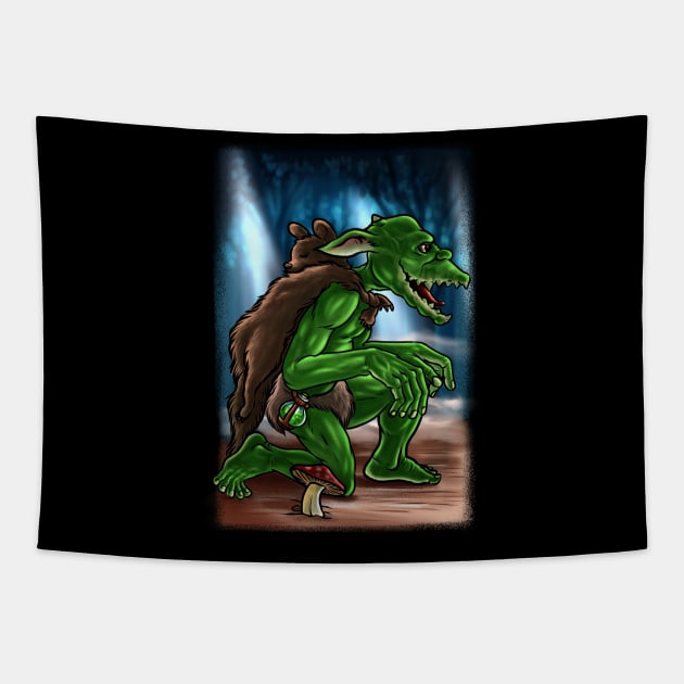 Goblincore Awakening: Embrace Your Inner Goblin in Goblin Mode Tapestry by Holymayo Tee