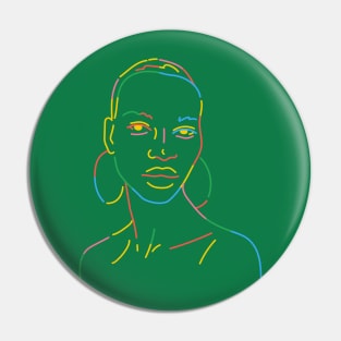 A colorful woman. Pin